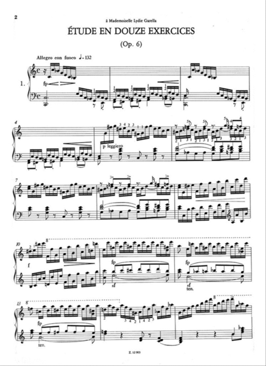 Etüde op 6 - Ungarische Nationalmelodien, Buch der Piano Solo scores gallery preview page 2