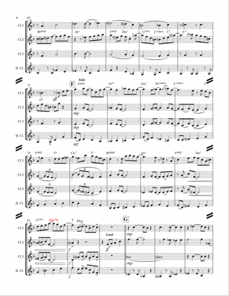 Come Fly With Me Come Fly With Me Woodwind Ensemble scores gallery preview page 5