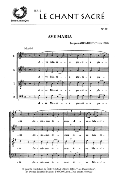 Ave Maria / Ave Maria (2 Canons)
