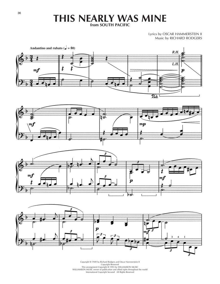 This Nearly Was Mine (arr. Dick Hyman) Piano Solo scores gallery preview page 1