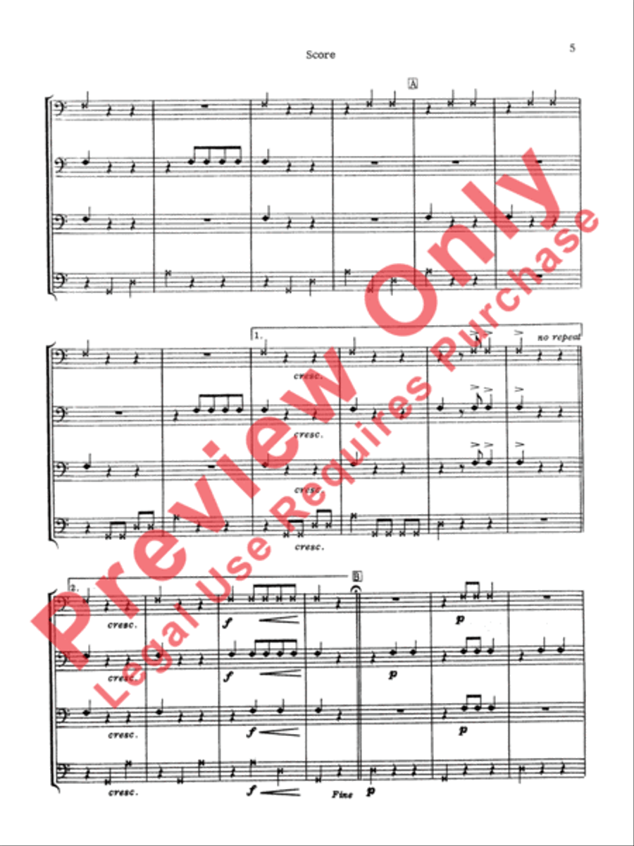 Suite for Percussion Suite for Percussion Percussion Ensemble scores gallery preview page 6