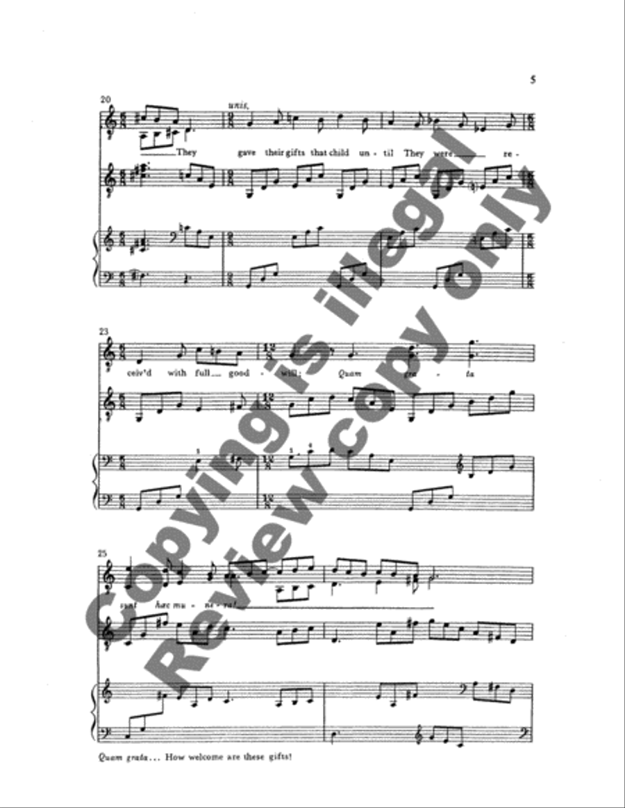 Come, Love We God 4-Part scores gallery preview page 10