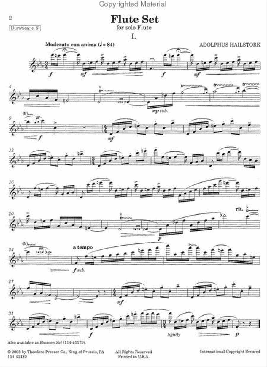 Flute Set Choir scores gallery preview page 2
