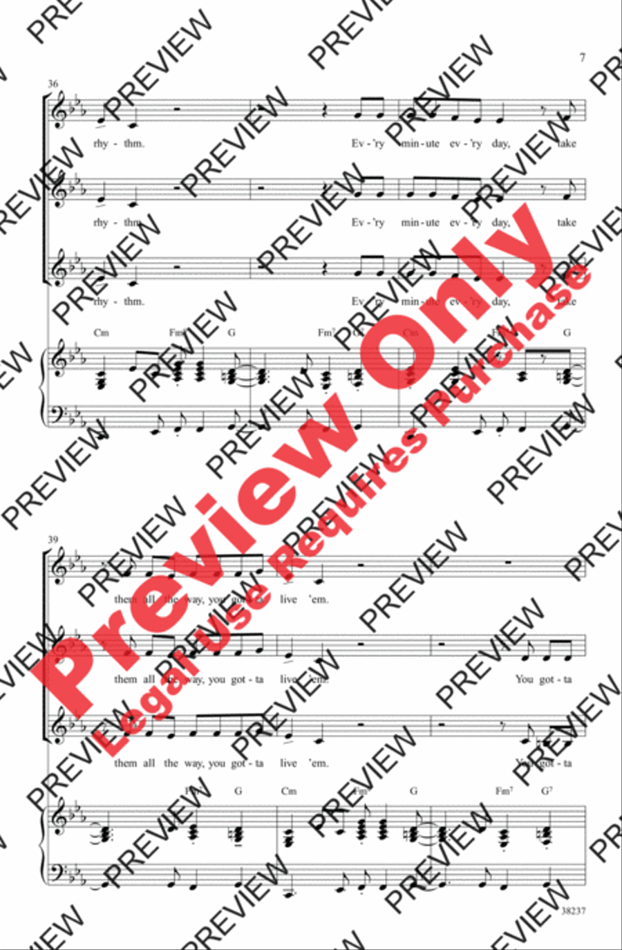 Let's Get Loud Women's Choir scores gallery preview page 7