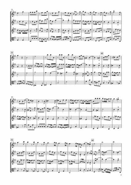 Sonata Op.34-3 for Three violins & Viola image number null