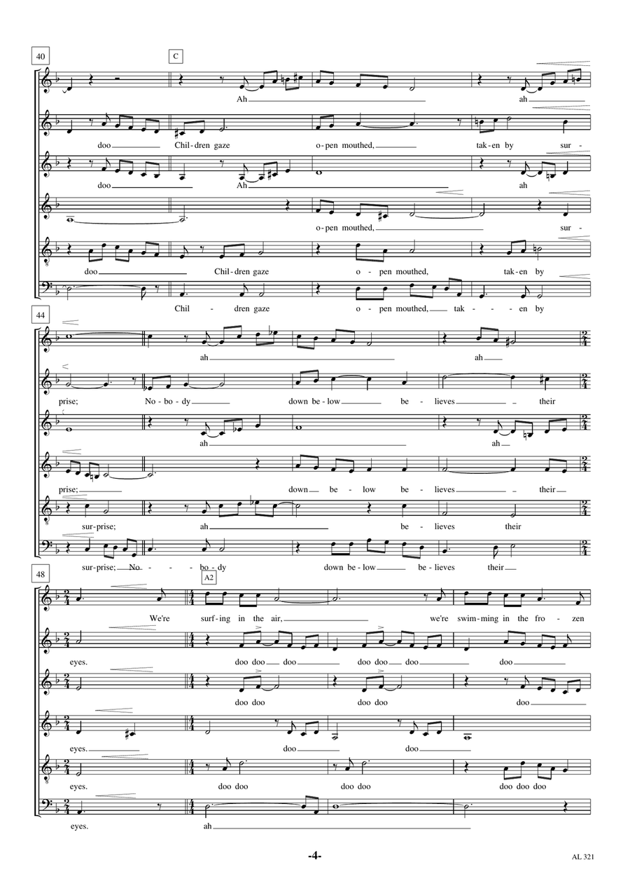 Walking In The Air Choir scores gallery preview page 4