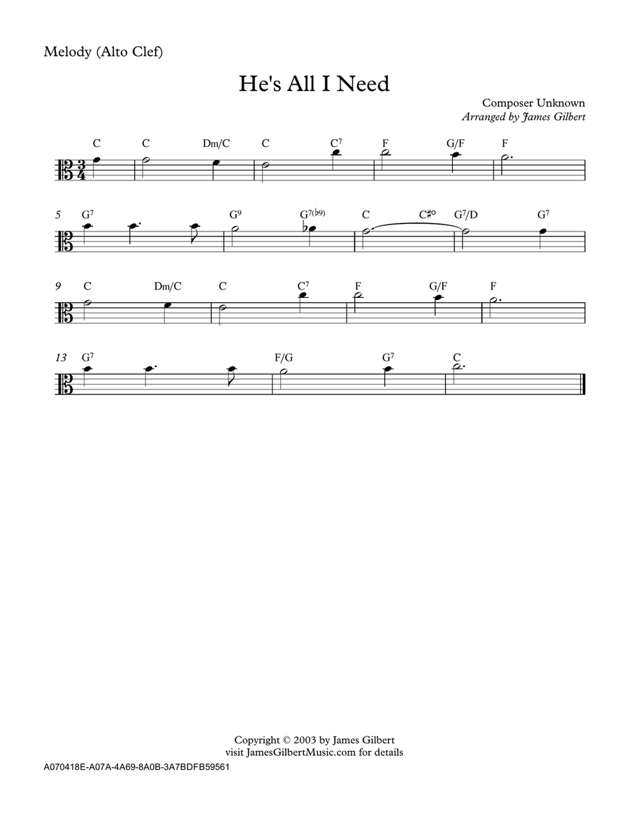 He's All I Need Small Ensemble scores gallery preview page 3