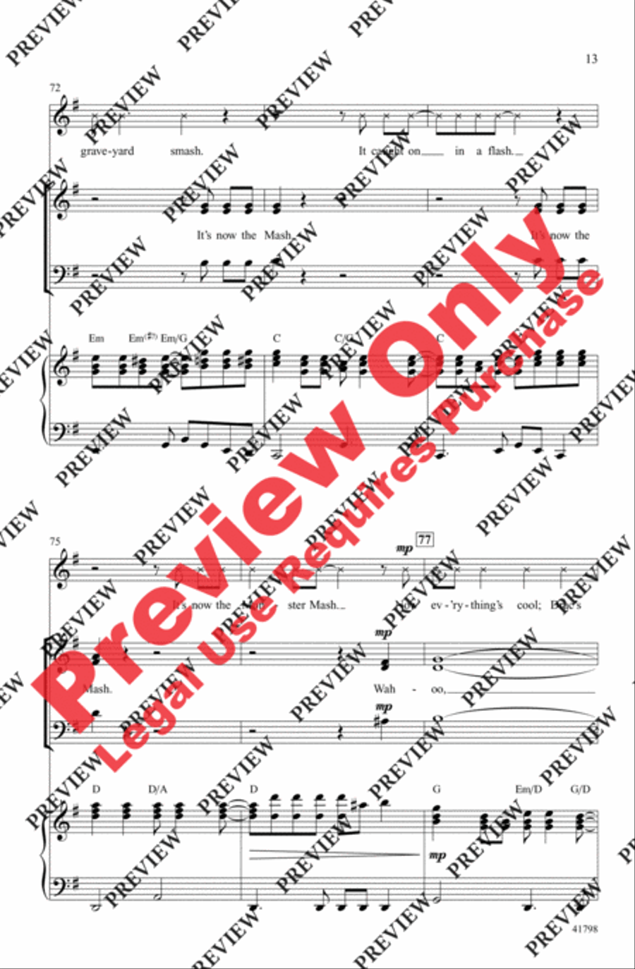 Monster Mash Monster Mash 3-Part scores gallery preview page 13