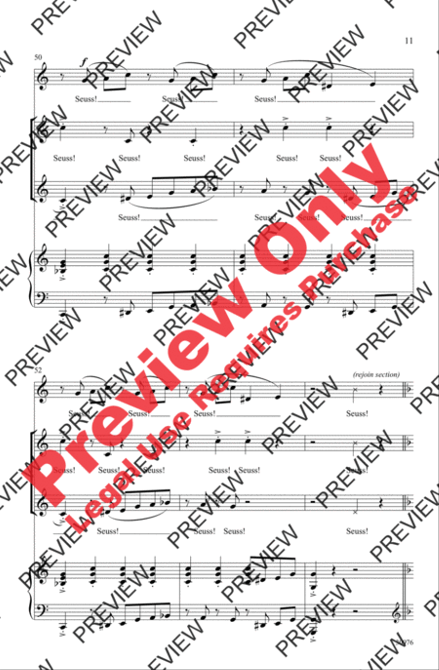 Seussical the Musical: A Choral Medley 2-Part scores gallery preview page 11