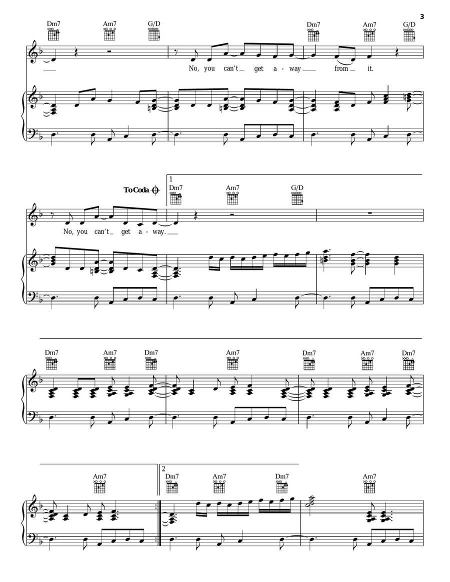 Can't Get Away Acoustic Guitar scores gallery preview page 3