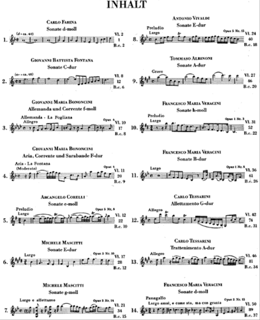 Italian Violin Music of the Baroque Era – Volume II Violin Solo scores gallery preview page 2