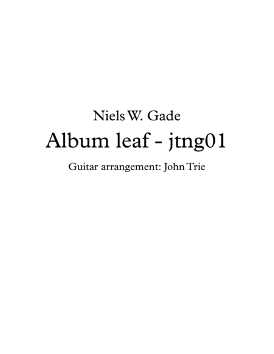 Album leaf - jteg01 Acoustic Guitar scores gallery preview page 1