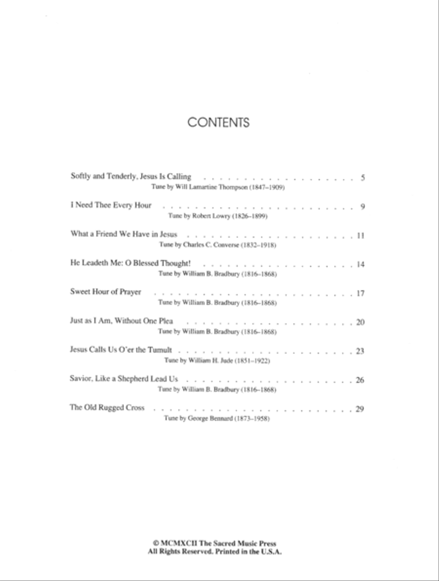 Softly and Tenderly Organ Solo scores gallery preview page 2