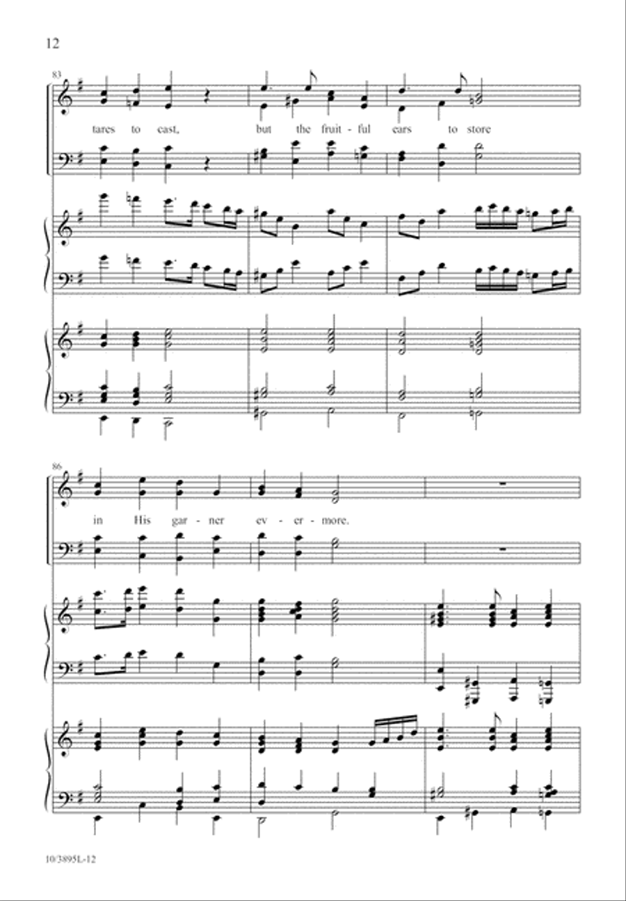 Raise the Song of Harvest Home 4-Part scores gallery preview page 13