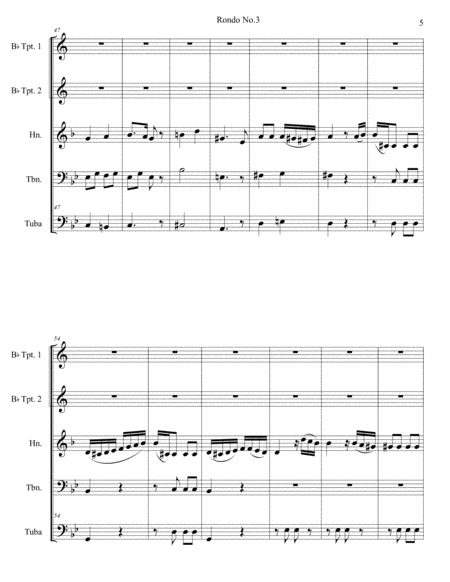 Rondo No.3 for Brass Quintet image number null