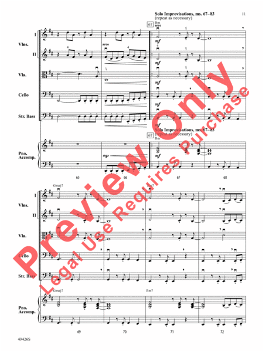Come Fly With Me Come Fly With Me String Orchestra scores gallery preview page 12