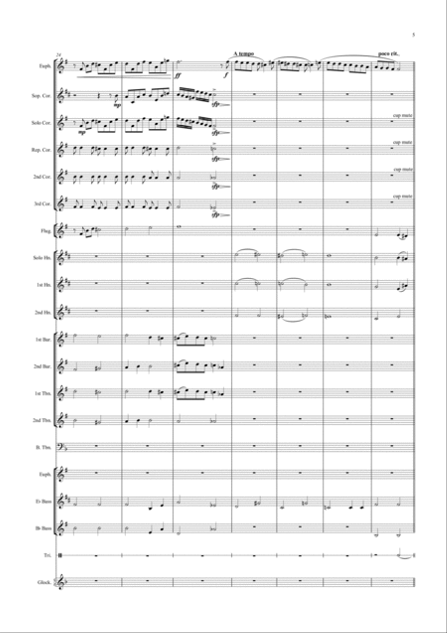 Papa, Can You Hear Me? Brass Ensemble scores gallery preview page 5