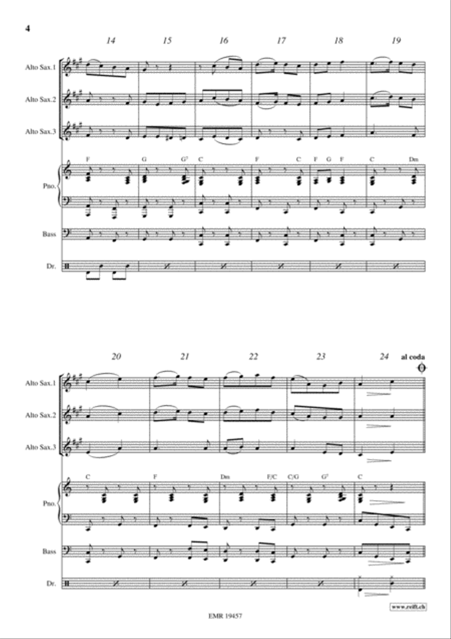 Yankee Doodle Alto Saxophone scores gallery preview page 4