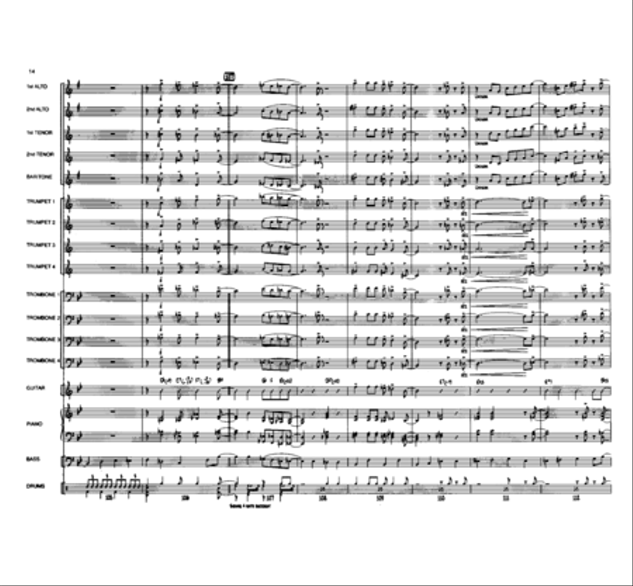 Blue Hue Jazz Ensemble scores gallery preview page 14