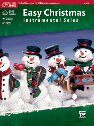 Book cover for Easy Christmas Instrumental Solos for Strings, Level 1