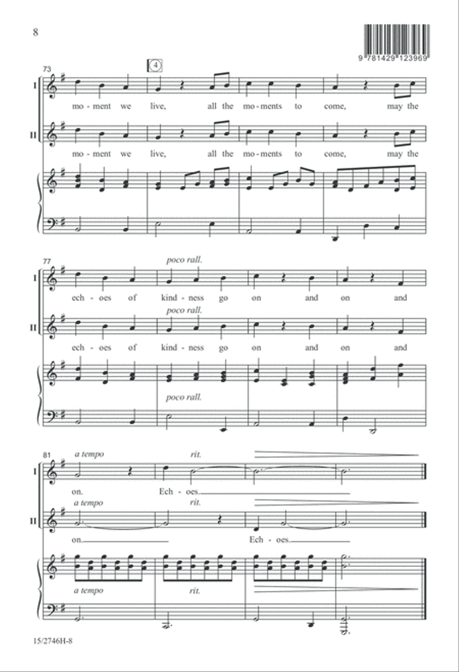 Echoes of Kindness Echoes of Kindness 2-Part scores gallery preview page 8