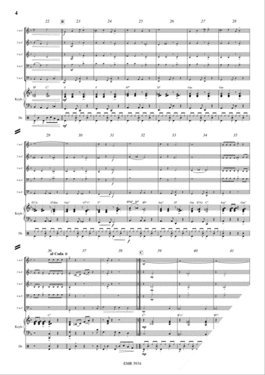 Latino Concert Band scores gallery preview page 4