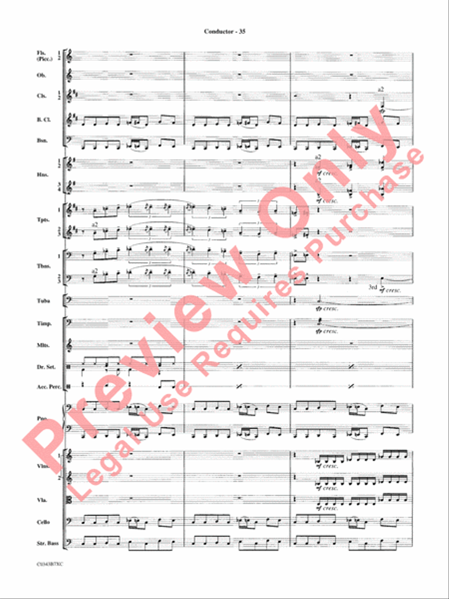 A Tribute to Henry Mancini Full Orchestra scores gallery preview page 38
