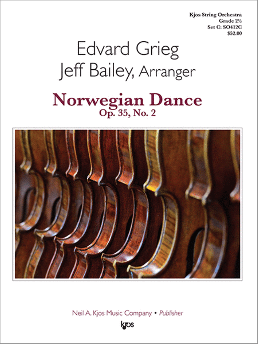 Norwegian Dance Op 35, No 2 String Orchestra scores gallery preview page 1