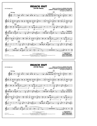 Book cover for Reach Out (I'll Be There) (arr. Cox) - Bb Tenor Sax