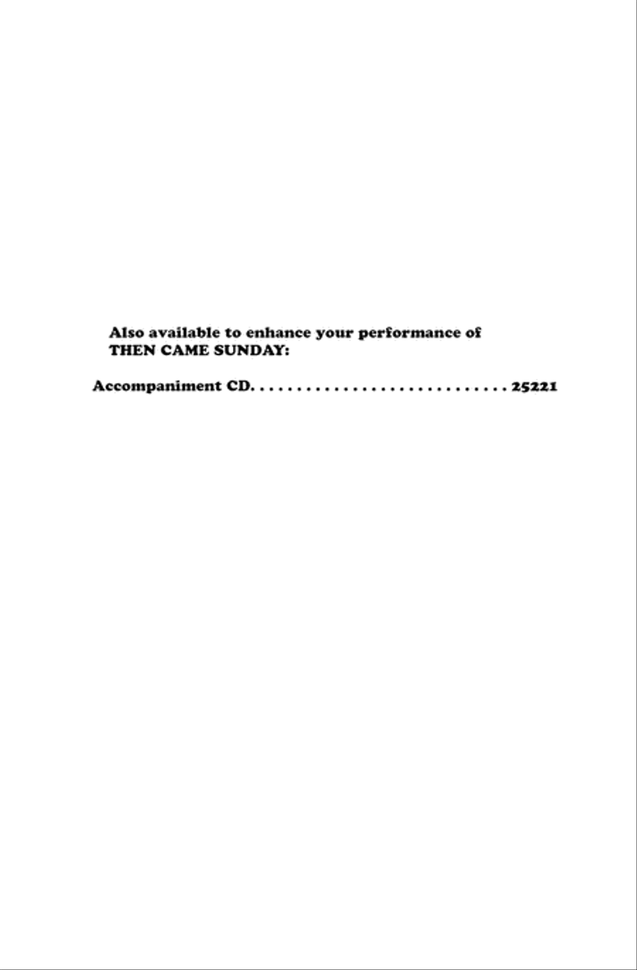 Then Came Sunday 4-Part scores gallery preview page 5