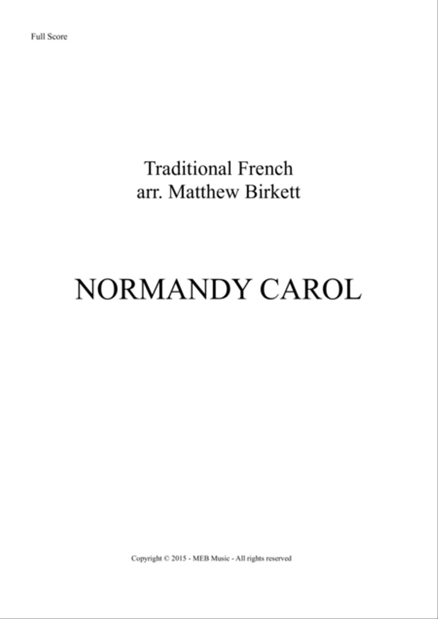 Book cover for Normandy Carol