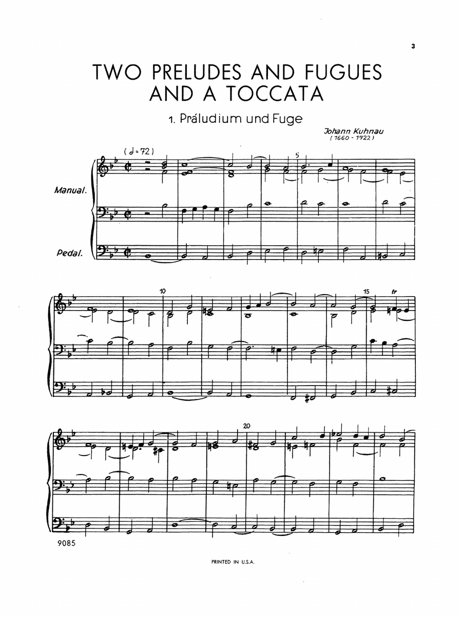 Handel: Two Preludes and Fugues and a Toccata