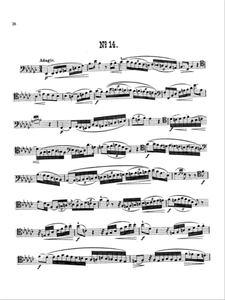 Milde Fifty Concert Studies Op. 26 by Ludwig Milde Bassoon Solo Digital Sheet Music Sheet Music Plus