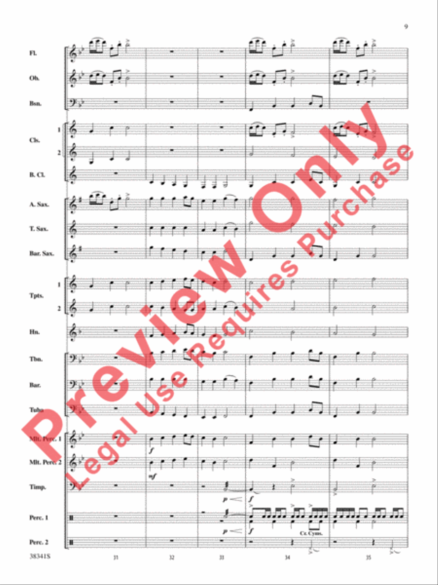 A Canadian Christmas Concert Band scores gallery preview page 10