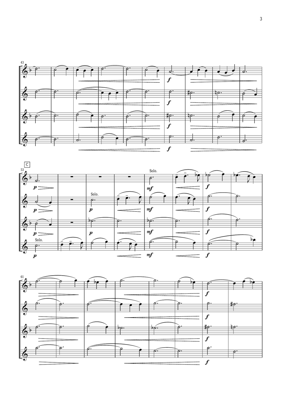 IN MODO RELIGIOSO for Saxophone Quartet Saxophone Quartet scores gallery preview page 3