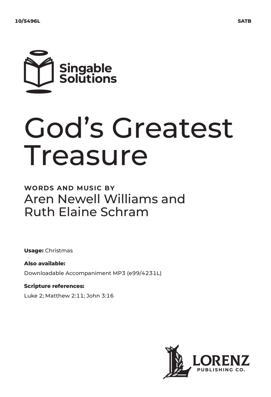 God's Greatest Treasure 4-Part scores gallery preview page 1