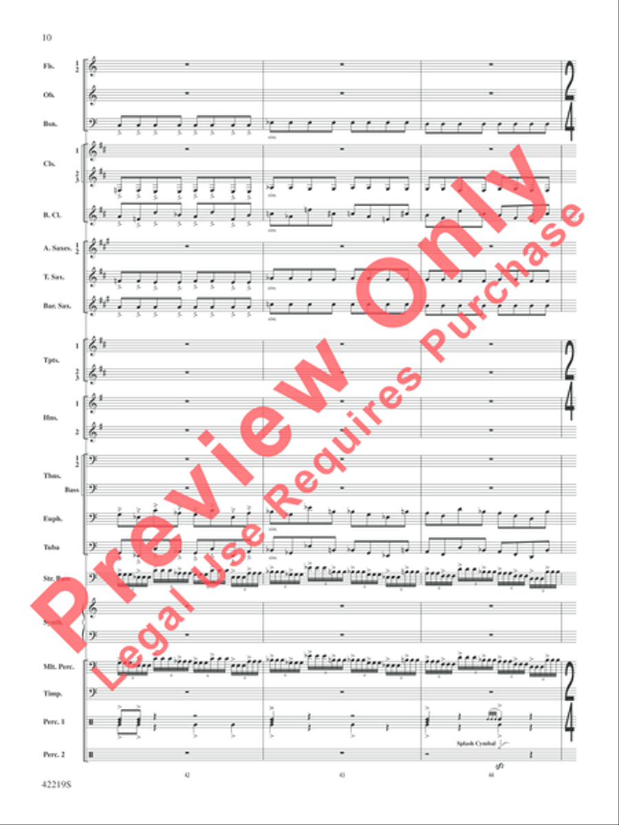 Man of Steel, Suite from Concert Band scores gallery preview page 11