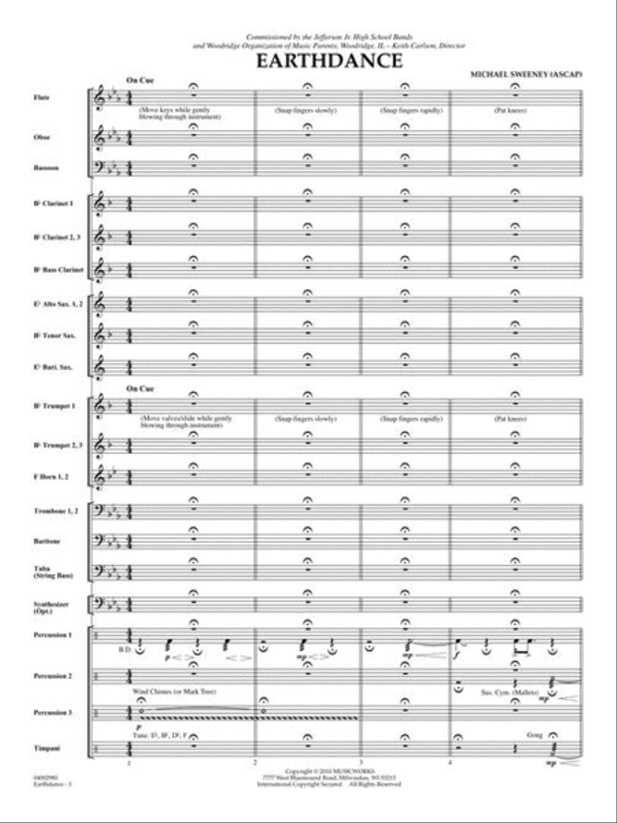 Earthdance Concert Band scores gallery preview page 5