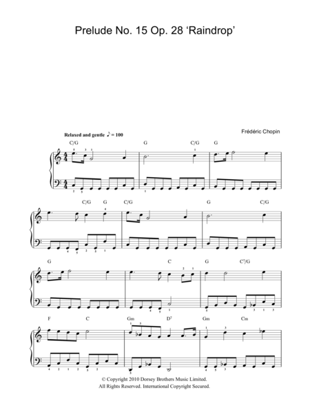 Prelude No. 15, Op. 28 (Raindrop)