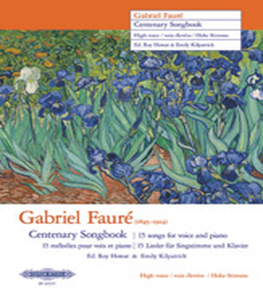Book cover for Gabriel Fauré Centenary Songbook (High Voice)