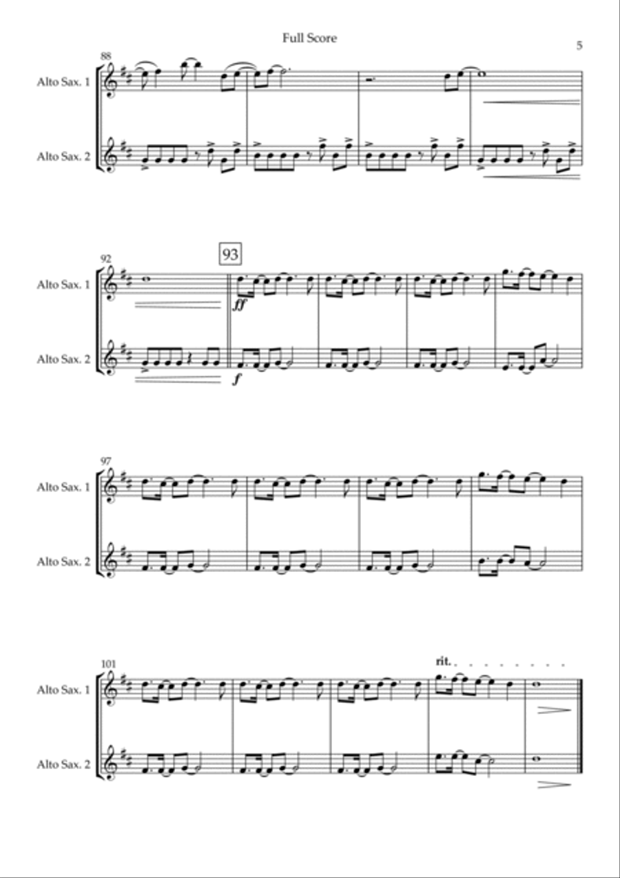 Without You Without You Woodwind Duet scores gallery preview page 5