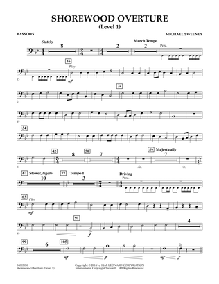 Shorewood Overture (for Multi-level Combined Bands) - Bassoon (Level 1)