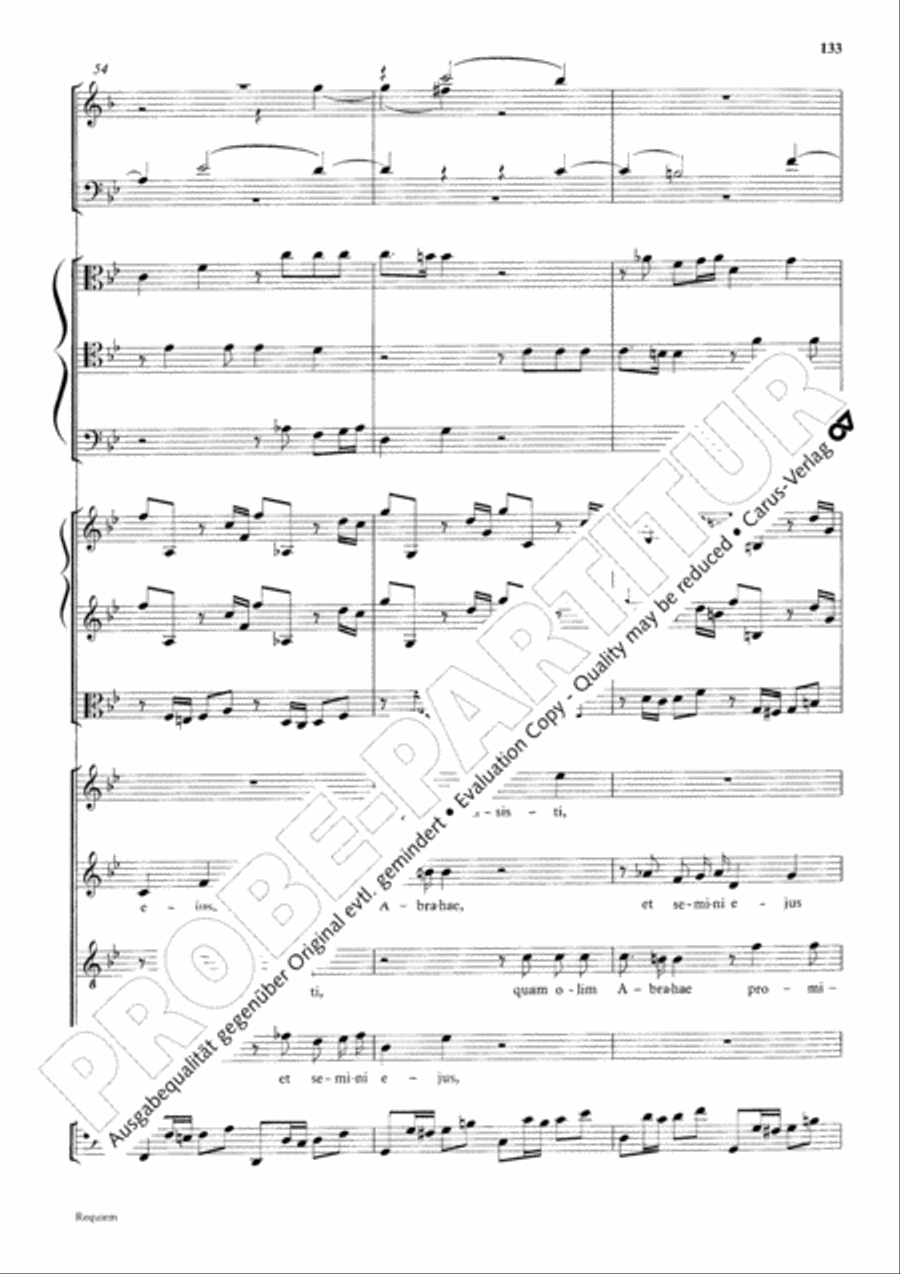 Requiem Requiem 4-Part scores gallery preview page 140