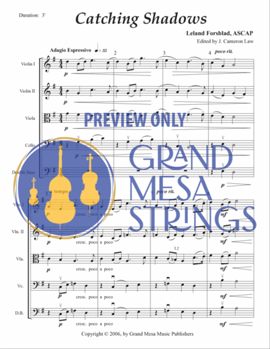 Catching Shadows String Orchestra scores gallery preview page 2