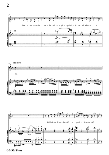 Schubert-Vedi Quanto Adoro,in F Major,for Voice&Piano image number null