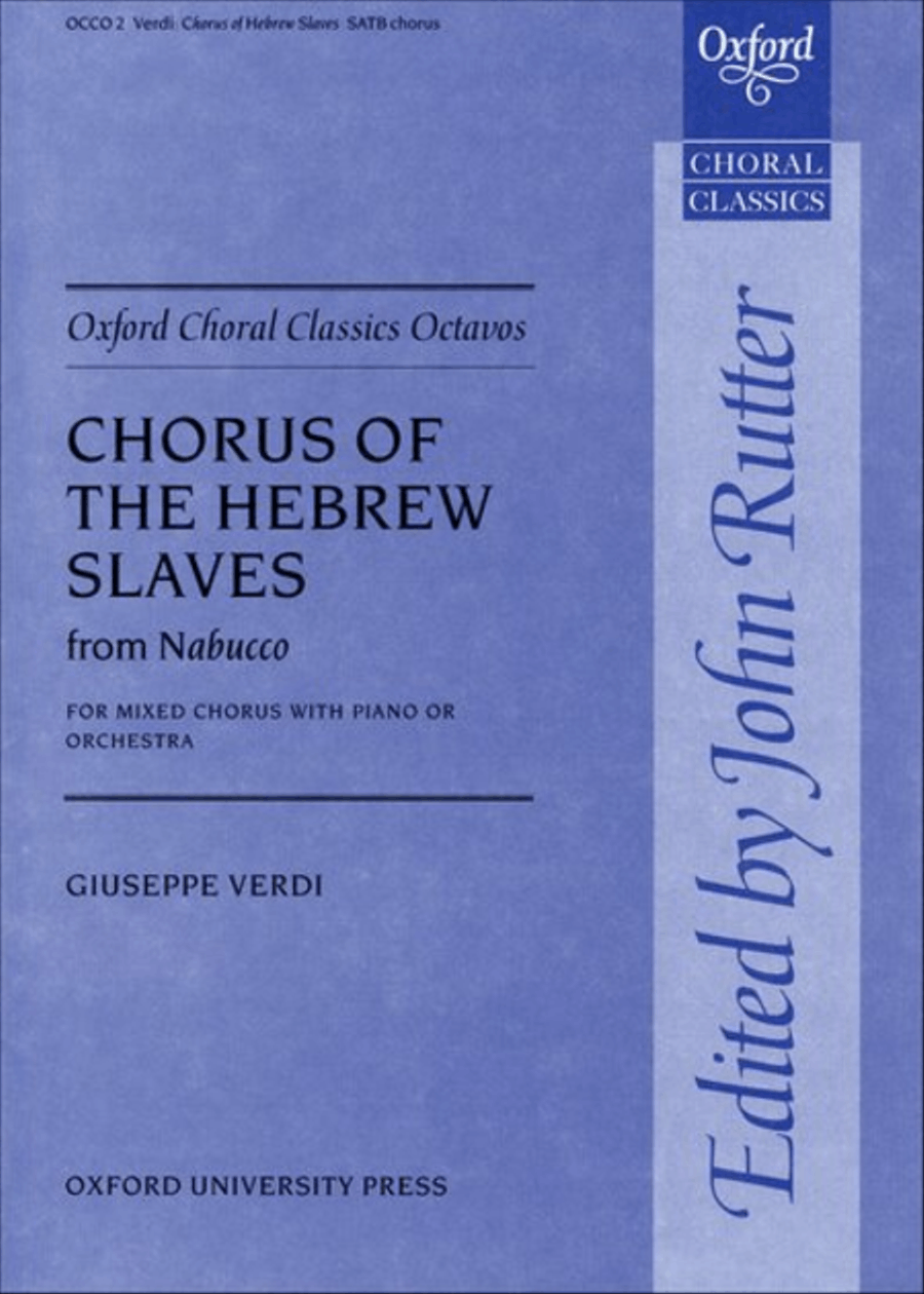 Chorus of the Hebrew Slaves from Nabucco 4-Part scores gallery preview page 1