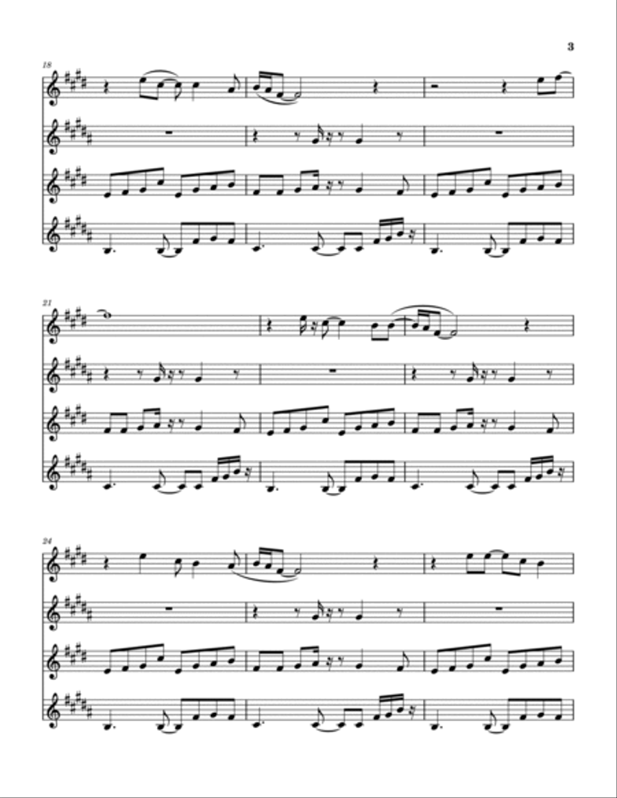Planet Caravan Saxophone Quartet scores gallery preview page 4