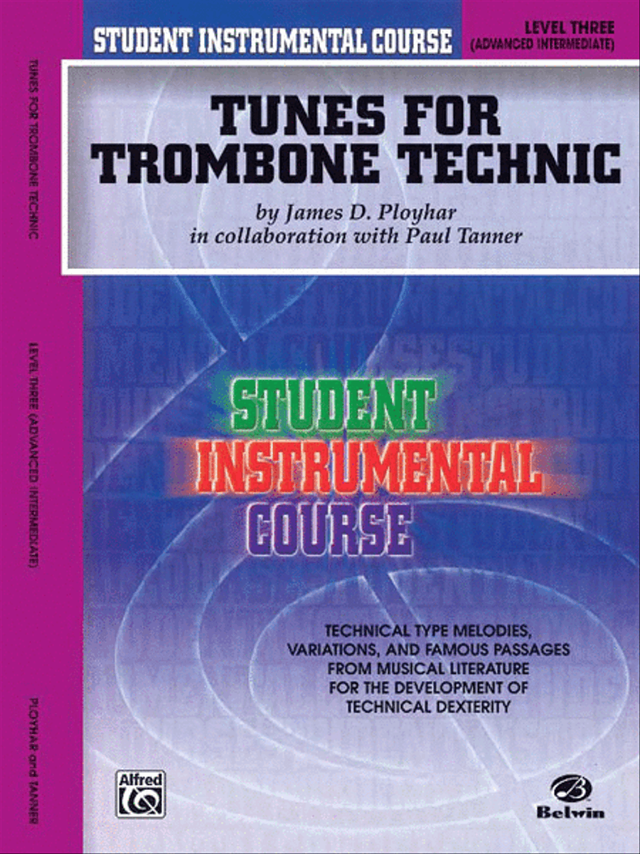 Student Instrumental Course Tunes for Trombone Technic Baritone Horn scores gallery preview page 1