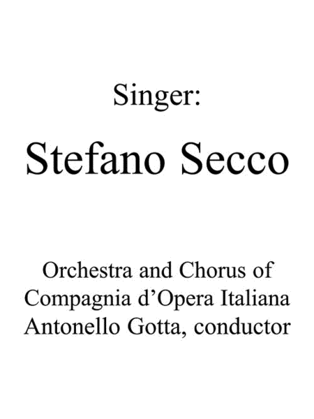 Cantolopera: Verdi Arias for Tenor by Giuseppe Verdi Voice Solo - Sheet Music