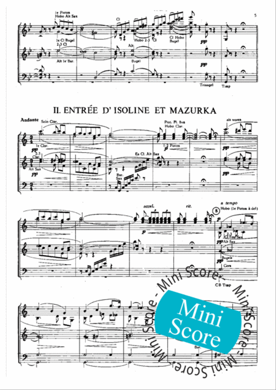 Ballet D'Isoline Ballet D'Isoline Concert Band scores gallery preview page 7